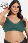 Zivame True Curv Double Layered Non Wired Full Coverage Super Support Bra - Botanical Garden — thumbnail 1